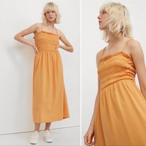 H&M smocked spaghetti strap dress size Medium
